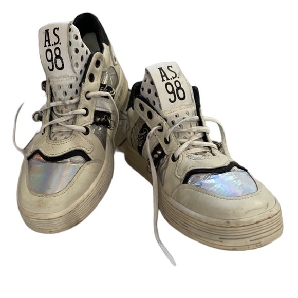 A.S.98 Shoes - A.S.98 SNEAKERS SIZE 36 COLOR WHITE, BLACK & SILVER. *UNISEX*